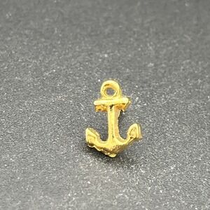 Anchor Nautical Boat Ship Ocean Water Gold Tone Lapel Hat Pin
